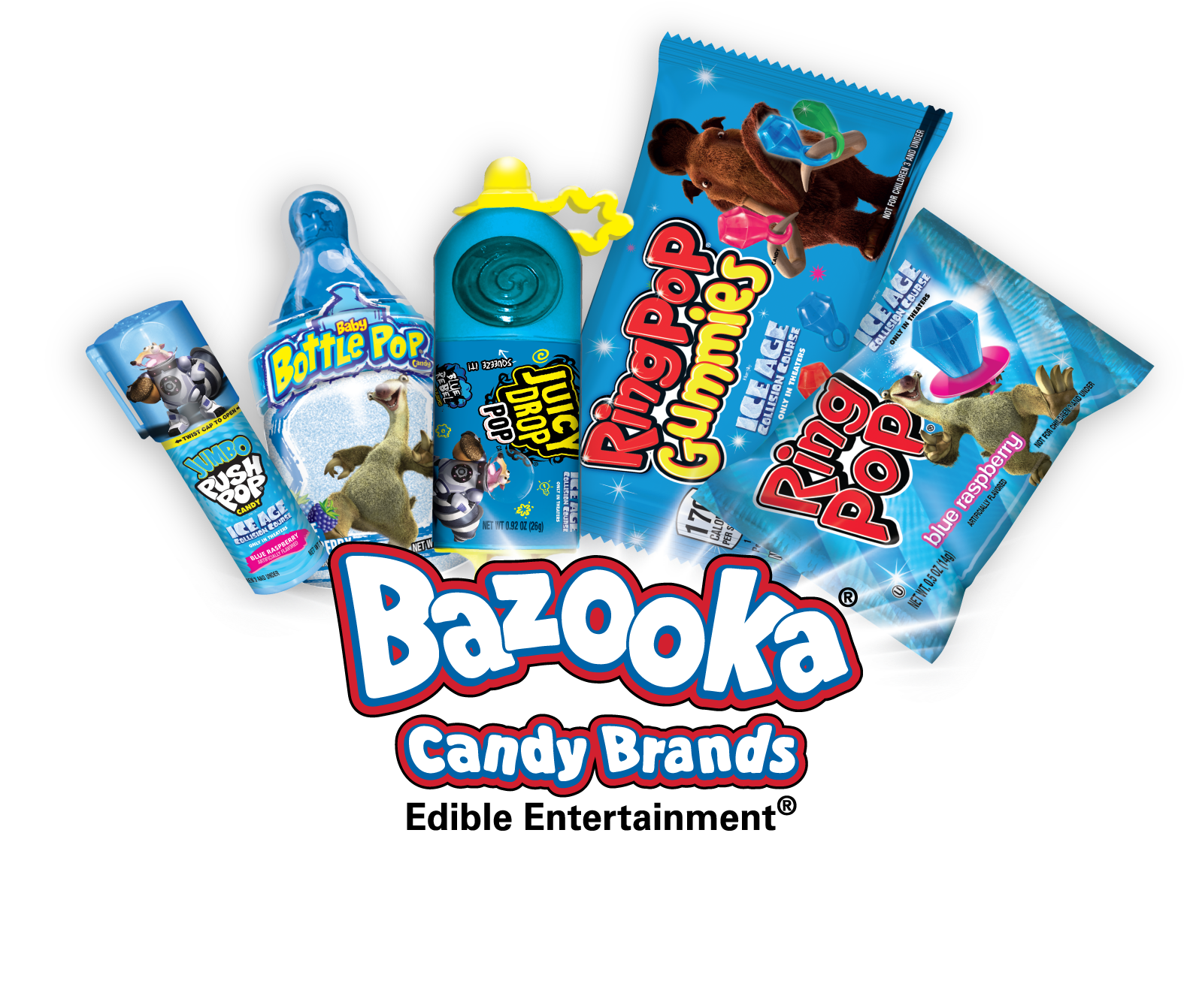 Bazooka Candy Says It Has Previously Seen Sales Grow - Ring Pop Gummies Chains - 5 Oz Bag (750x638), Png Download