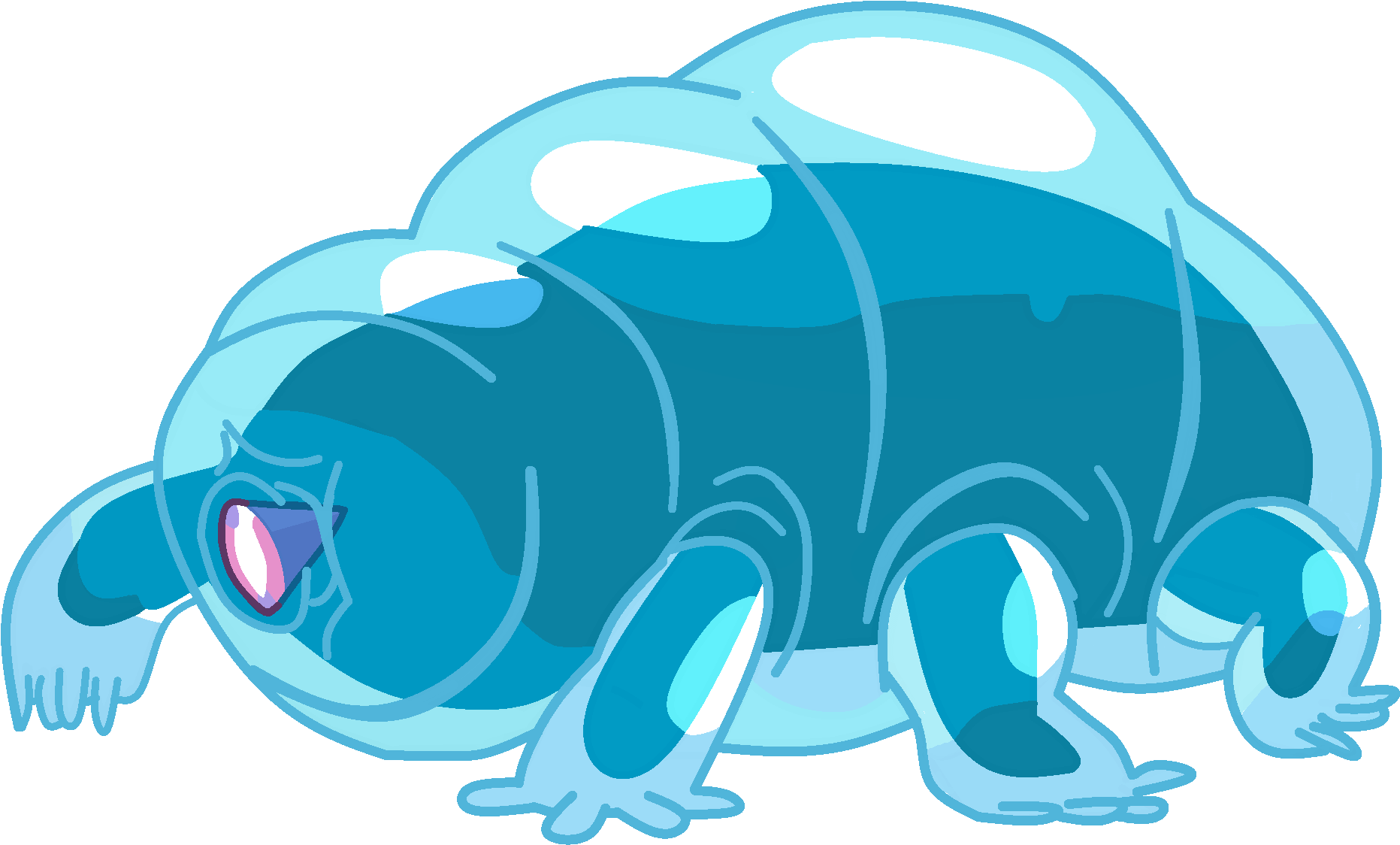 Water Bearpng - Steven Universe Uncorrupted Gems (1888x1148), Png Download