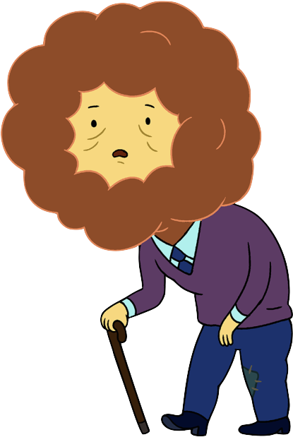 Old Pizza Person - Adventure Time Old People (435x630), Png Download