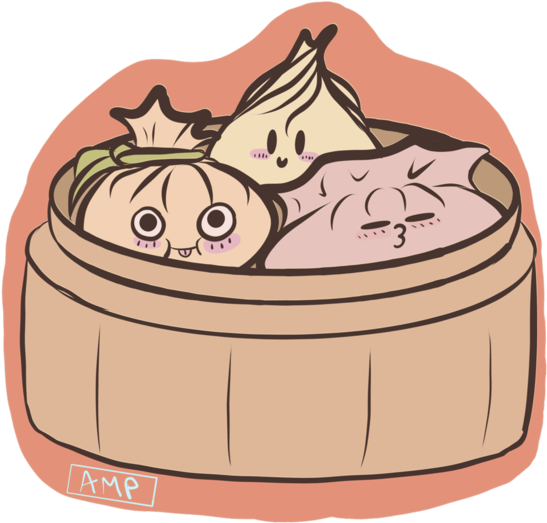 Cute Dim Sum By Kristix On Deviantart - Dimsum Cute (894x894), Png Download