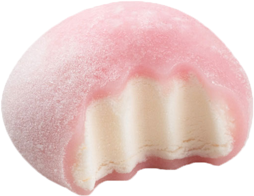 Food Kawaii Pink Ice Cream Pastel Japanese Food Pastel - Pink Mochi Png (625x475), Png Download