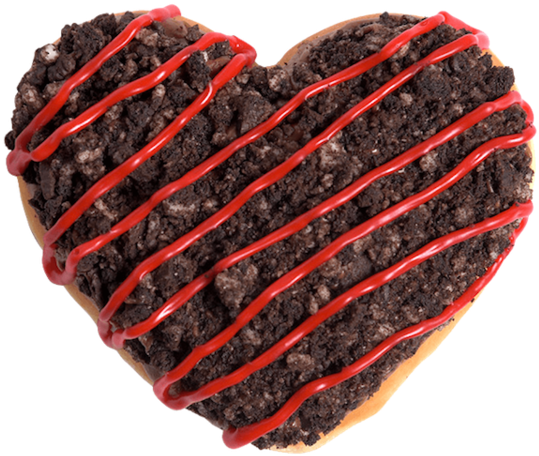 Krispy Kreme Oreo Heart Donut - Krispy Kreme (750x563), Png Download