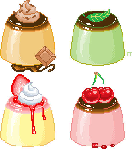 Aesthetic Pinterest Food And - Pixel Dessert (540x538), Png Download