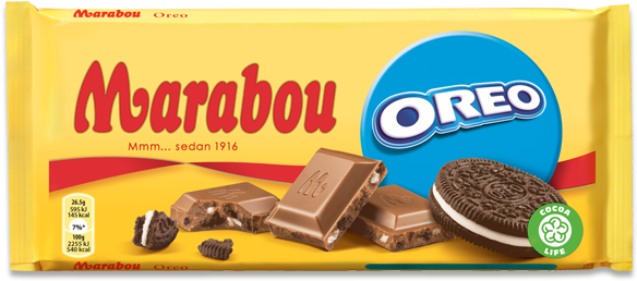 48089 - Marabou Swedish Dark Chocolate Bar (600x317), Png Download