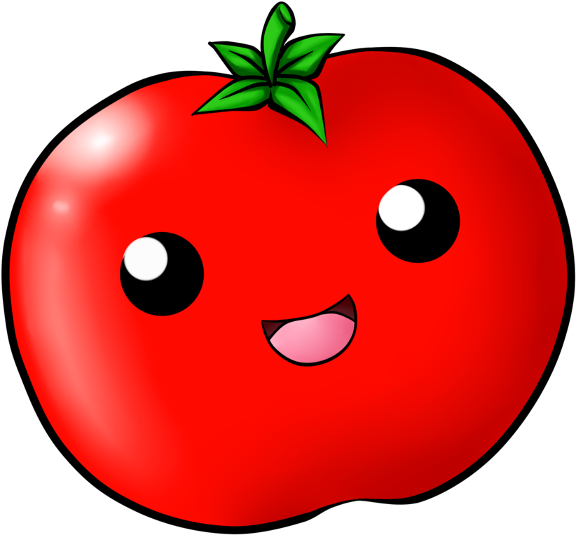 Tomato By Chloeisabunny On - Tomato Kawaii (900x900), Png Download