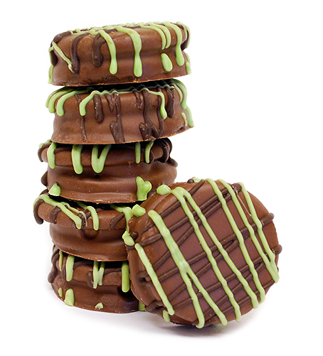 Gourmet Milk Chocolate Covered Mint Creme Oreo Cookies - Chả Lụa (500x500), Png Download