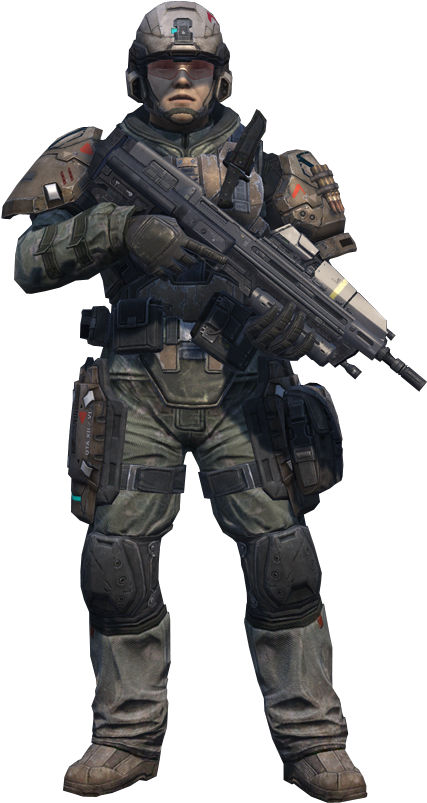 Army Png Hd - Halo Marine (478x849), Png Download
