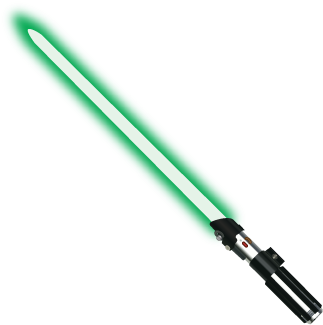 Yoda - Yoda Lightsaber No Background (500x500), Png Download