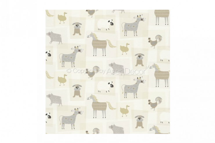 Papel De Parede Bambino Xvii 247008 Cachorro Bege Cinza - Rasch Bambino Xvii 247015 (740x500), Png Download