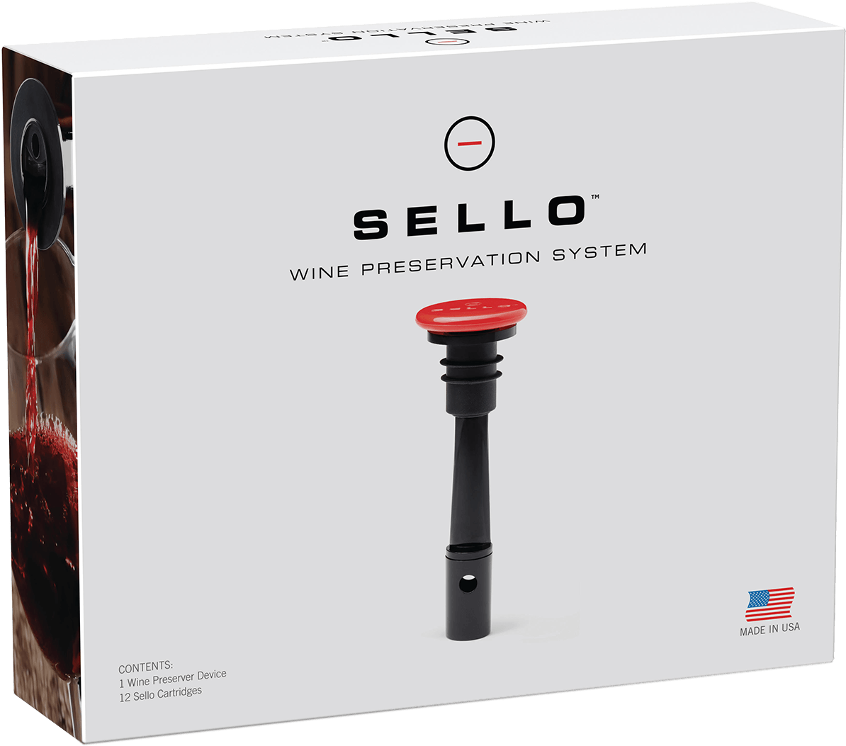 Sello Wine Preservation System Package - Sello Wine Preservation System Bp-kwu8-4qj6 (1200x1200), Png Download