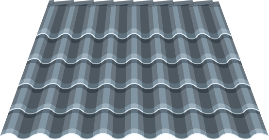 Aluminum Shakes And Shingles - Metal Roof (554x290), Png Download
