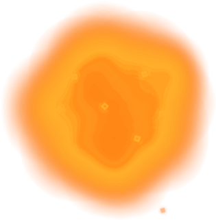 Orange Glow Trail - Macro Photography (420x420), Png Download