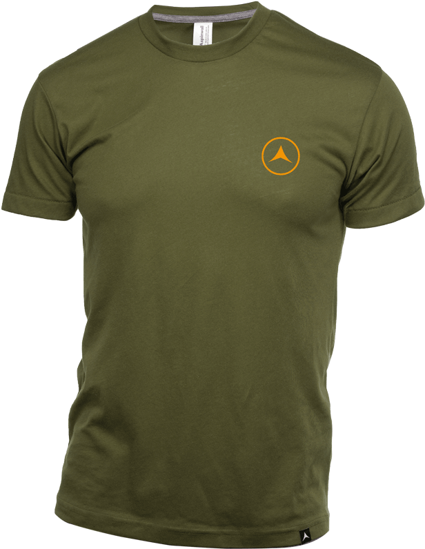Aspinwall Icon Left Chest Army Bright Orange 4 - Active Shirt (672x800), Png Download