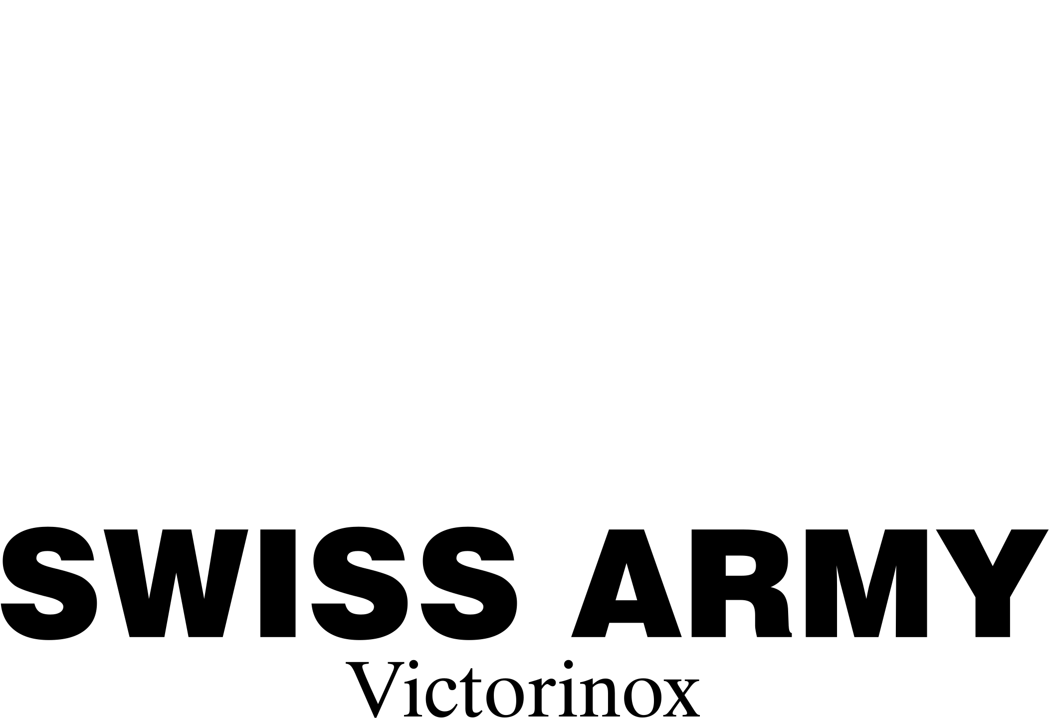 Swiss Army Victorinox Logo Black And White - Swiss Army Logo Png (2400x2400), Png Download