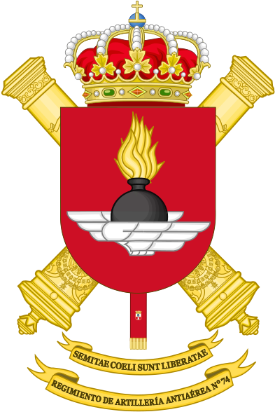74th Air Defence Artillery Regiment, Spanish Army - Santiago Spain Coat Of Arms (401x599), Png Download