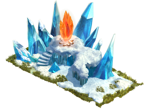 Snow Flake Mountain - Portable Network Graphics (601x456), Png Download