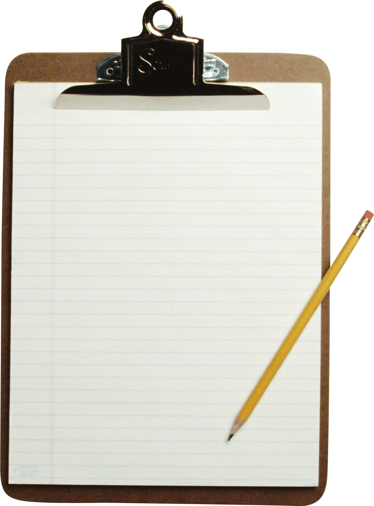 Paper Sheet Png Image - Clipboard With Clear Background (1257x1702), Png Download