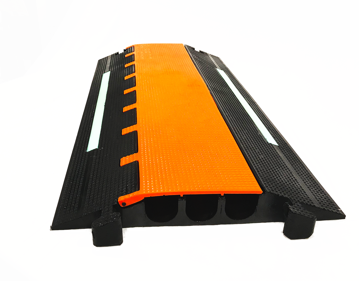 Three Channel, 2" Heavy Duty Cable Guard, Glow - Trampoline (1223x960), Png Download