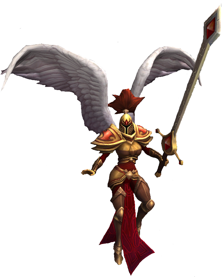 Only Angle I Know In Lol Is Kayle Morgana's Sister - Kayle League Of Legends Png (798x930), Png Download