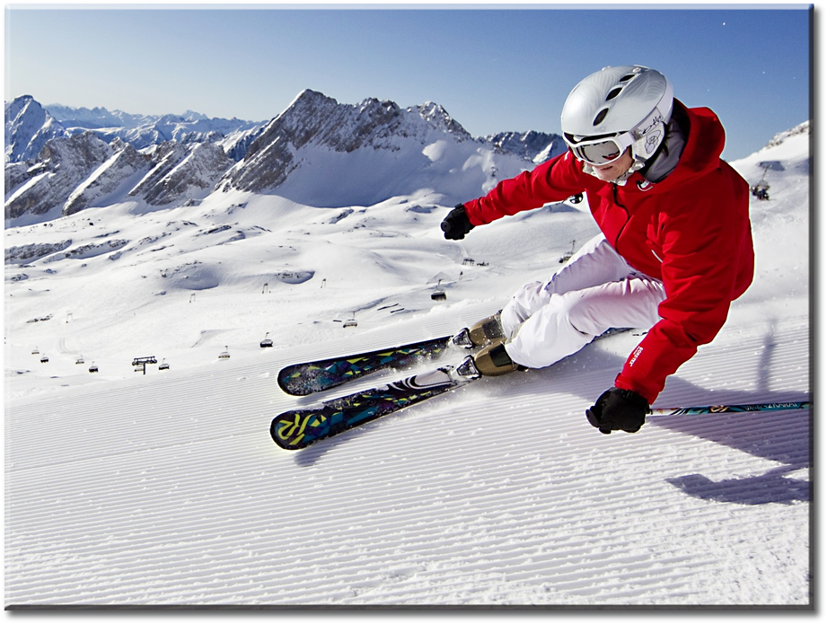 Ski The Dream Canvas Wall Art - Sore Ankle Ski Boot (1000x750), Png Download