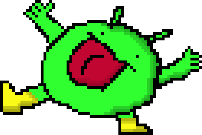 Cool Monster Thing For Two Tone Shading - Pixel Art (780x550), Png Download