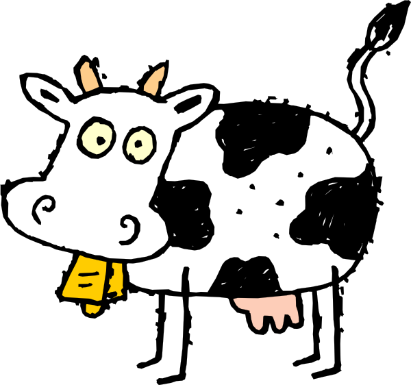 Cartoon Cow Face - Free Clip Art Cows (600x562), Png Download