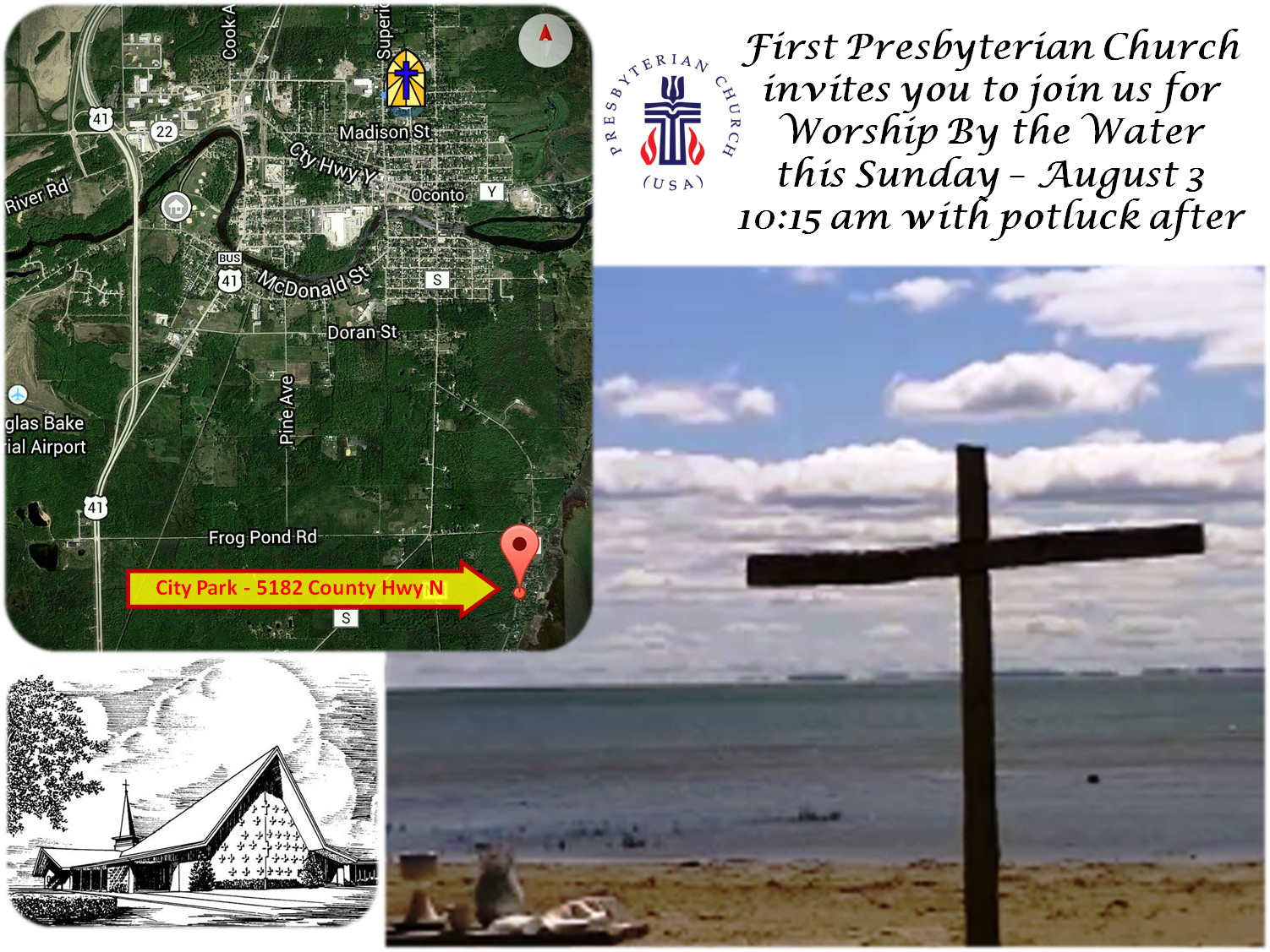 Wbtw Invite Directions - Presbyterian Church (usa) (1502x1127), Png Download