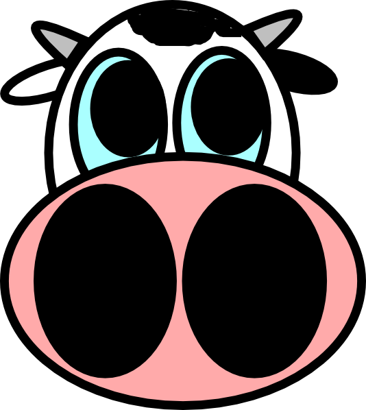 Clare Cow Clip Art - Cow Face Drawing Easy (534x598), Png Download