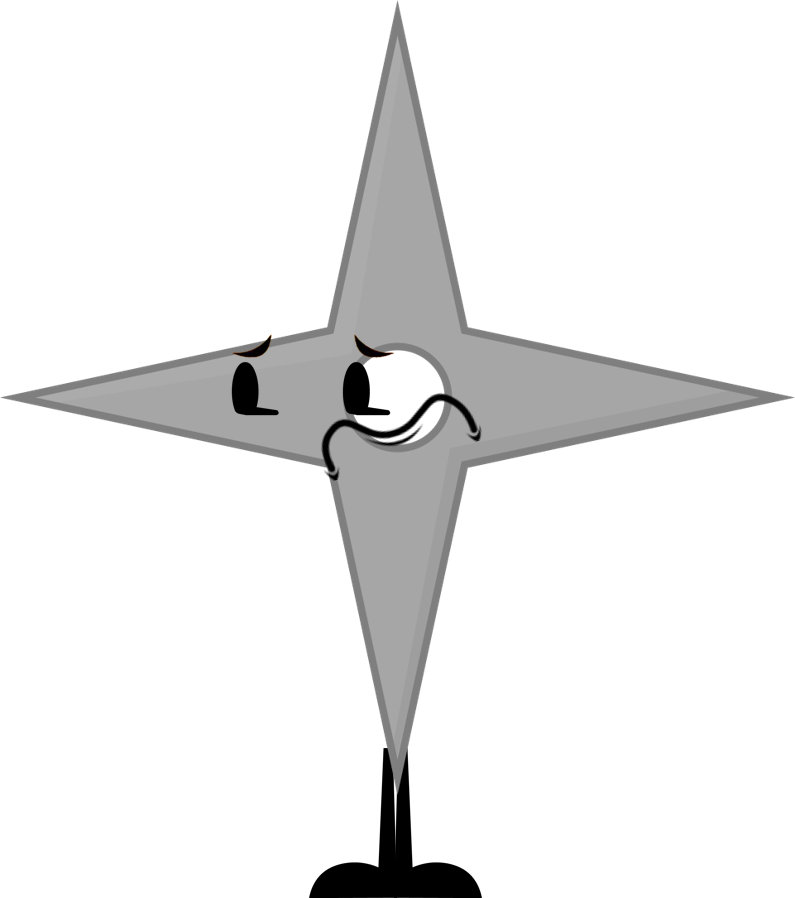 Ninja Star New Pose - Ninja Star Object Shows (795x898), Png Download