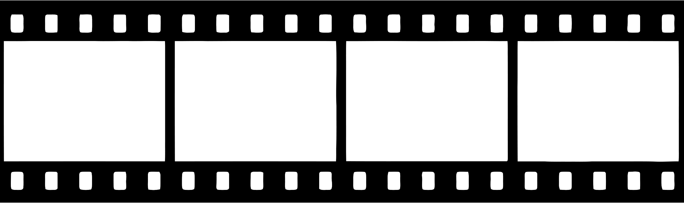 Images Of Film Strips - Film Strip Png (2400x713), Png Download
