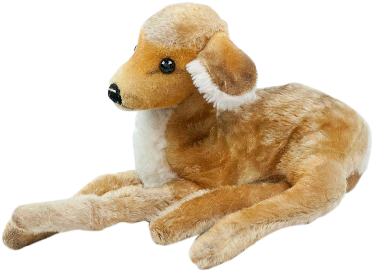 1960s German Steiff Baby Fawn Laying Down - Stuffed Toy (761x761), Png Download