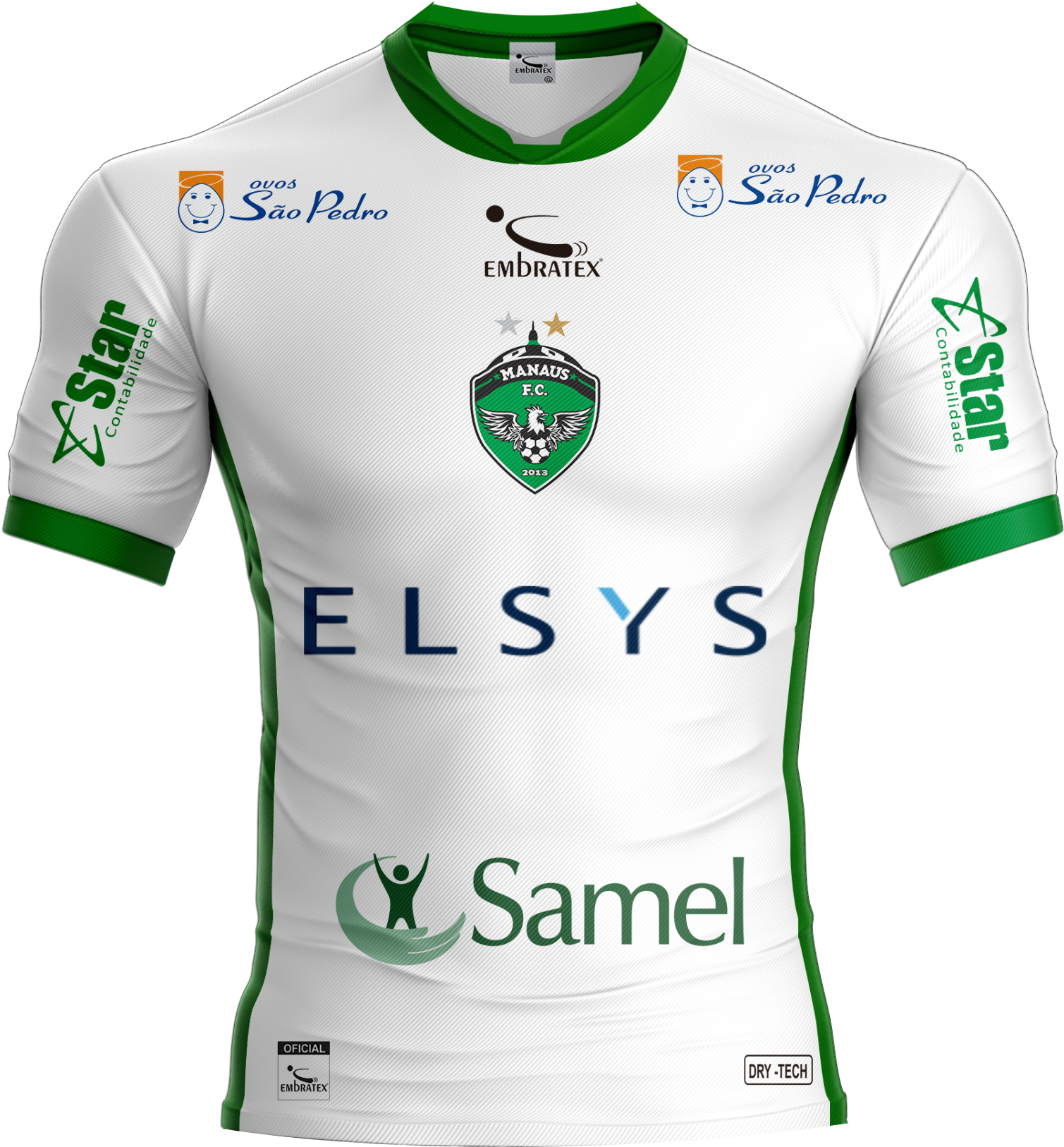 Frente Camisa Branca - Camisa Do Manaus Futebol Clube (600x623), Png Download