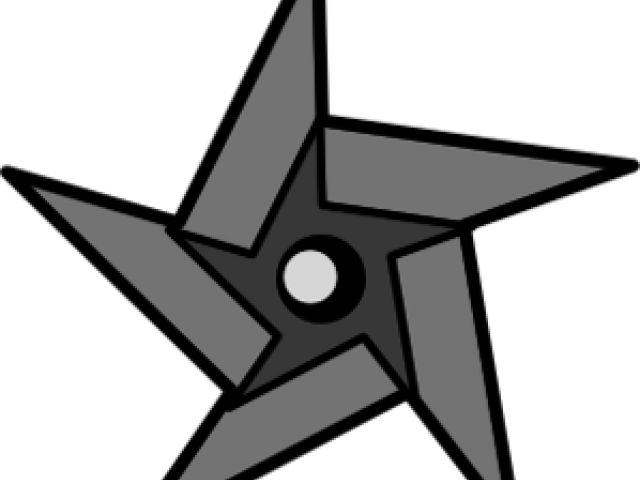 Ninja Star Cliparts - Png Ninja Throwing Stars Clipart (640x480), Png Download