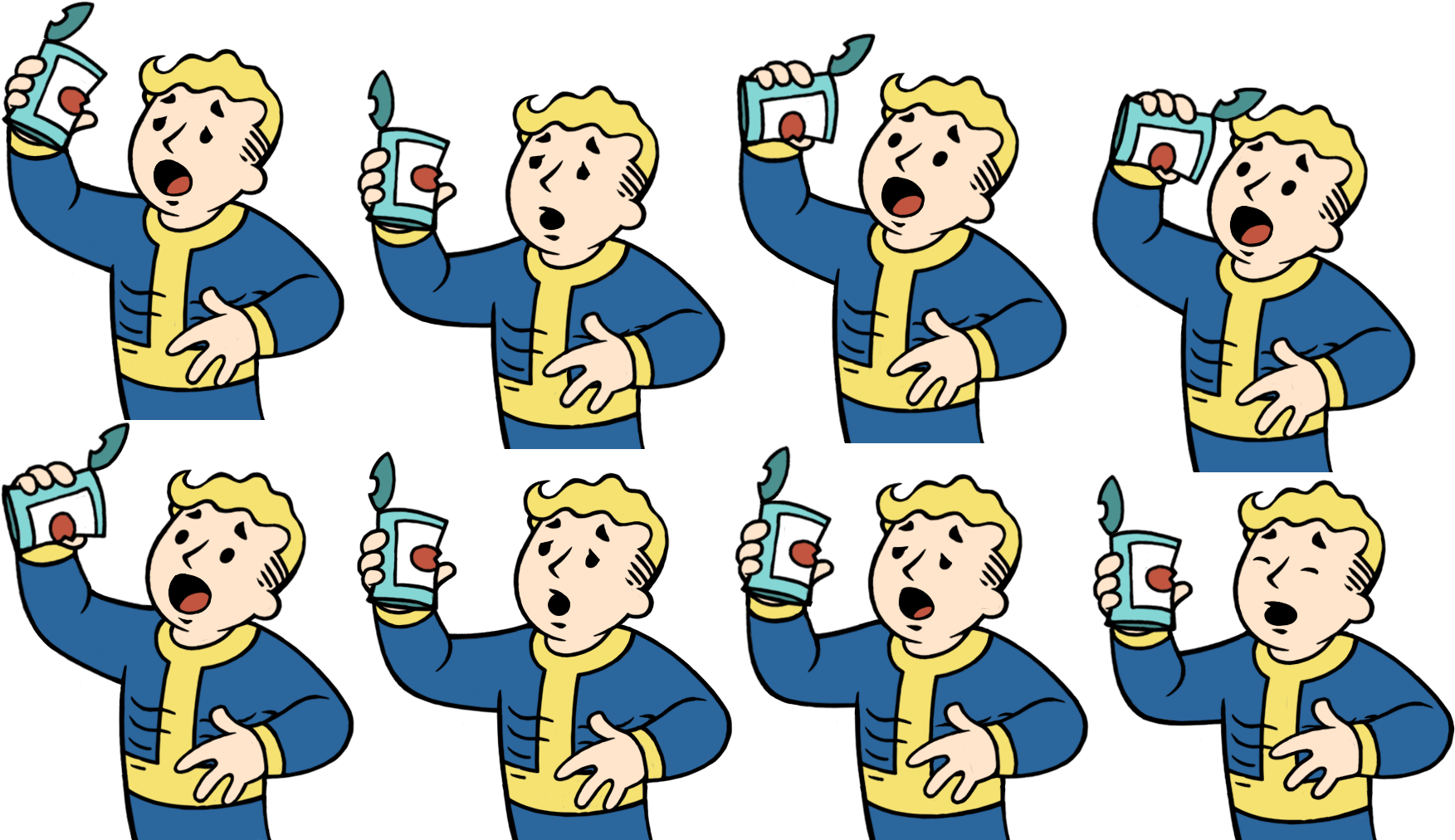 Vaultboy Animationsfoodlow - Fallout Shelter Vault Boy Png (1752x1024), Png Download