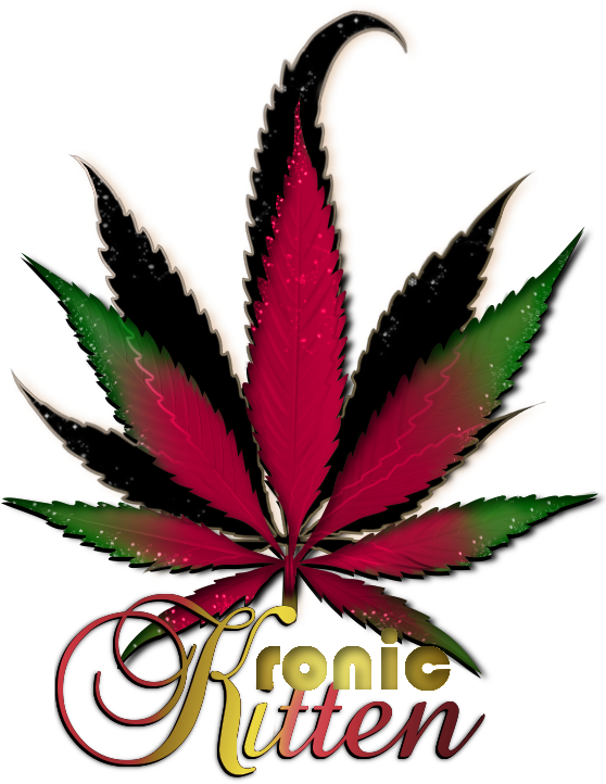 Kronic Kitten Cannabis Logo Designed By Niche - Cannabis (1000x1000), Png Download