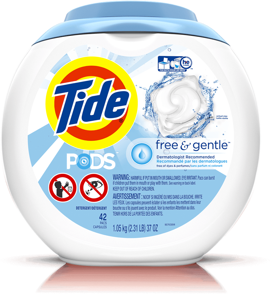 Tide Pods® - Tide Pods Free And Gentle (1210x1210), Png Download