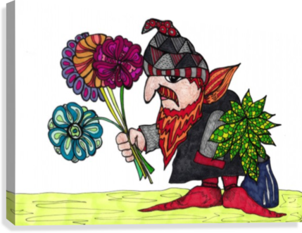 Spring Elf Canvas Print - Illustration (429x331), Png Download