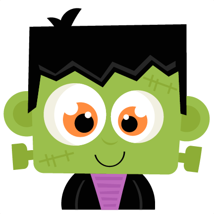 Frankenstein Svg Scrapbook Cut File Cute Clipart Files - Cute Frankenstein Clip Art (432x432), Png Download