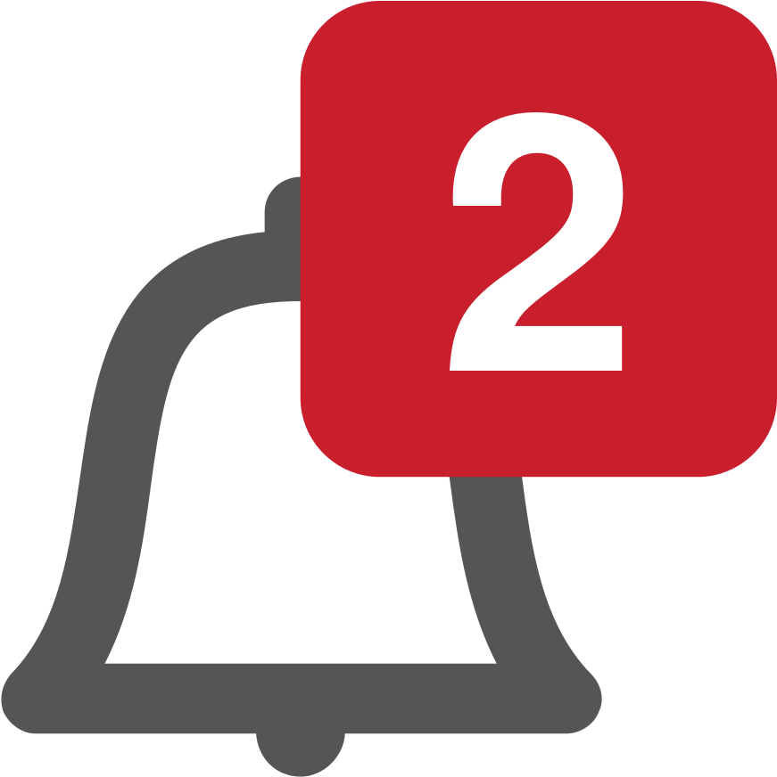 File - Echo Bell2 - Svg - Bell Icon Png Red (1024x1024), Png Download