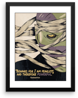 Mary Shelley Frankenstein Framed Print - Book (480x480), Png Download