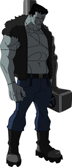Frankenstein's Monster - Ultimate Spider Man Frankenstein (249x576), Png Download