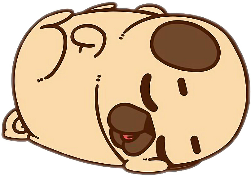 Puglie Pug Puglove Puglife Sleeping Sleepingdog Svg - Puglie Pug (810x568), Png Download