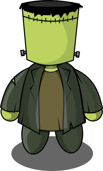 Frankenstein Free To Use Clipart - Frankenstein Chibi Png (346x574), Png Download