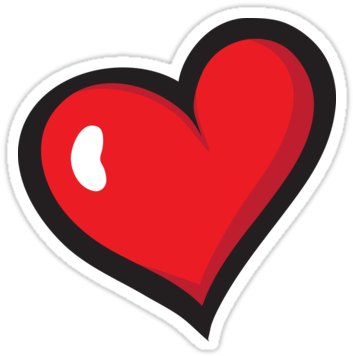 Beautiful Images Of A Cartoon Heart Red Cartoon Heart - Microsoft Heart Emoji (375x360), Png Download