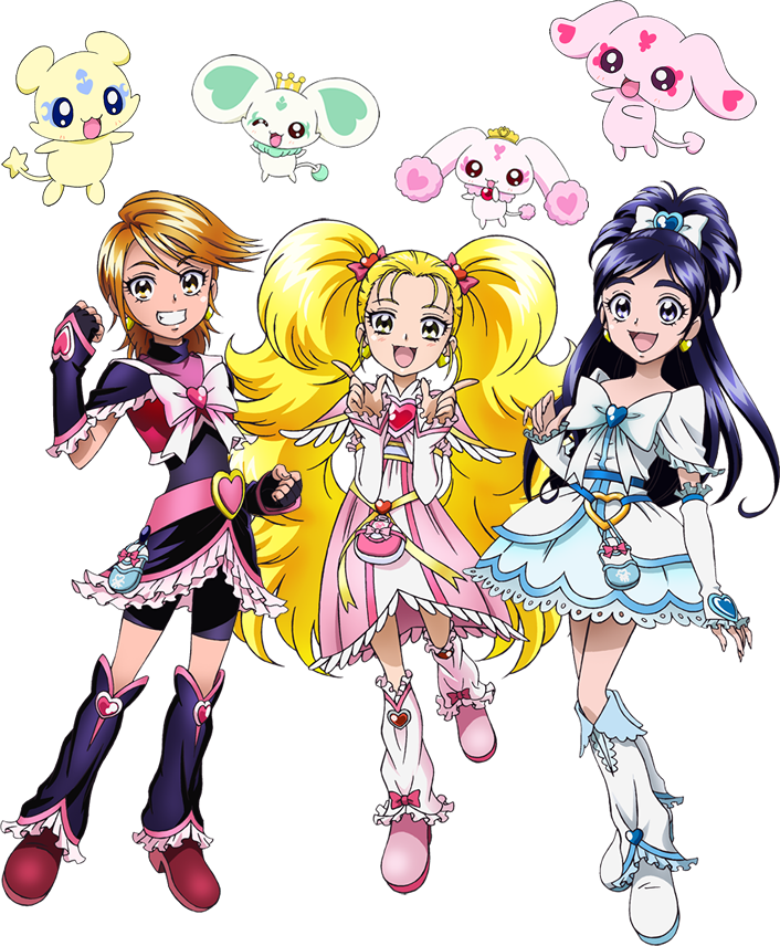 Pretty Cure All Stars Haru No Carnival Max Heart Group プリキュア オールスター ズ 春の カーニバル キャラクター Full Size Png Download Seekpng