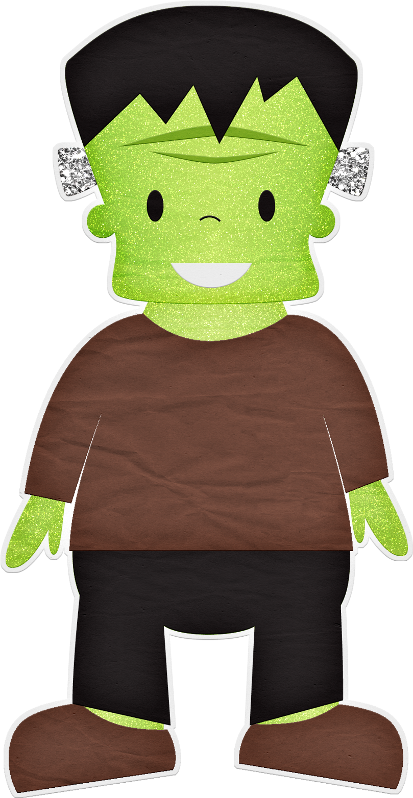 Frankenstein Clipart Green - Clip Art (878x1705), Png Download
