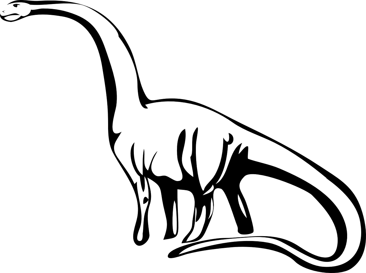 Dinosaur Clipart Black And White Dinosaur Black And White (600x448