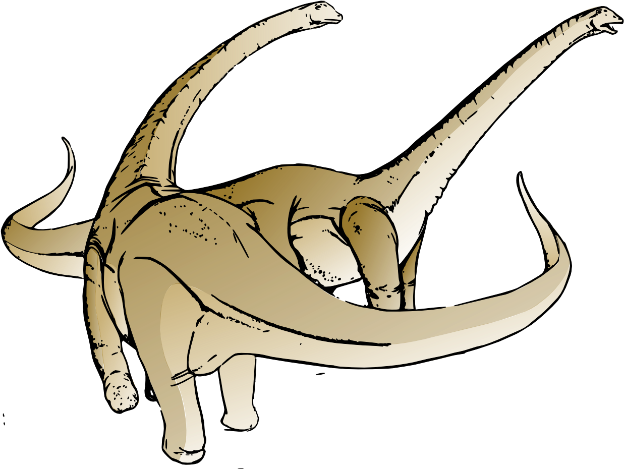 Dinosaur Clipart - Alamosaurus Clipart (1251x943), Png Download
