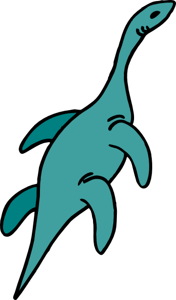 Aquatic Dinosaur Svg Clip Arts 348 X 591 Px (348x591), Png Download