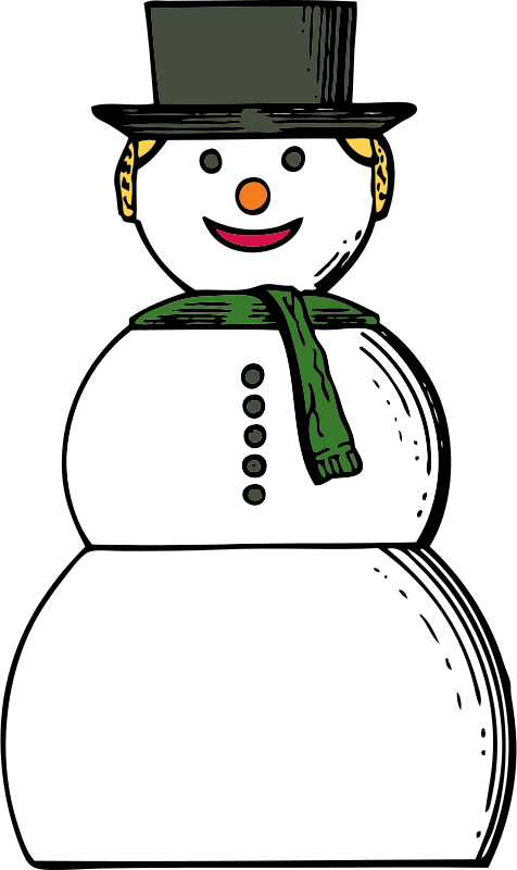 Free Snow Woman Free Blue Christmas - Snow Woman Clipart (476x800), Png Download